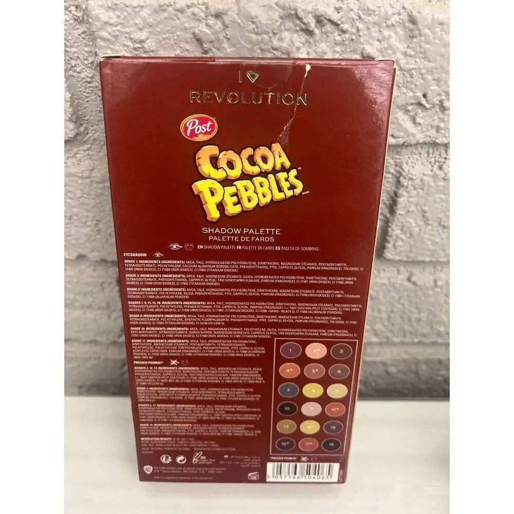 I Love Revolution + Post Cocoa Pebbles Shadow Palette